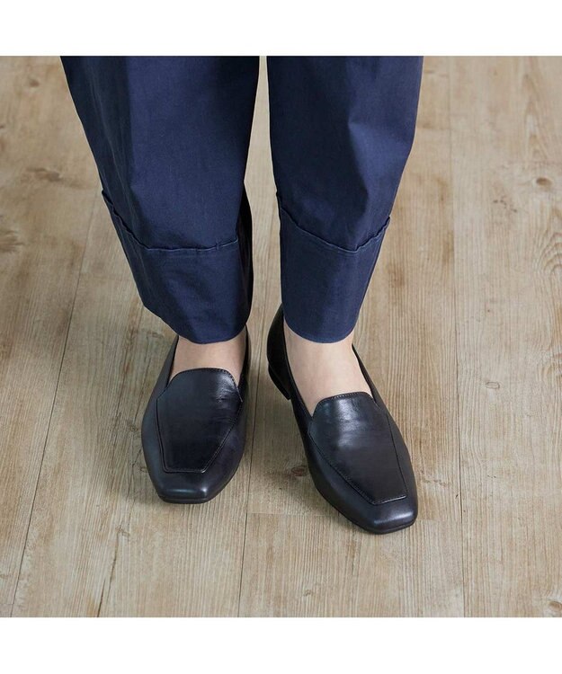ing <ing>【WEB限定】モカシンローファー ブラック