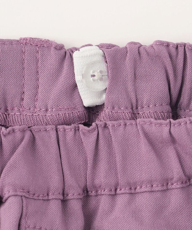 ANY KIDS 裾リボンストレート パンツ ラベンダー