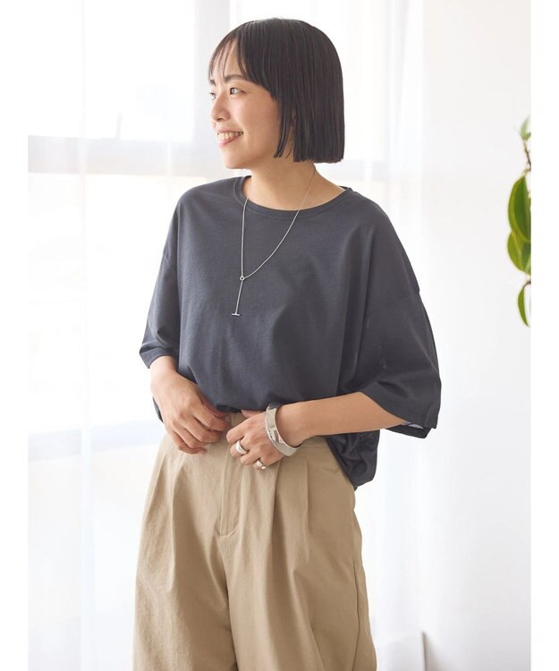 AMERICAN HOLIC シアーＢＩＧＴＥＥ Charcoal Gray