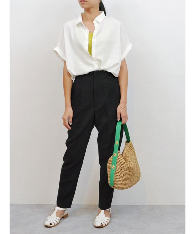 UNBILLION cachecache ワンハンドルベーシック手編みショルダー グリーン