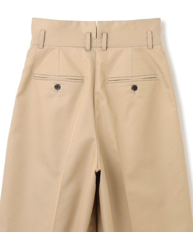 uncrave チノギャバジン ワイドトラウザー ベージュ