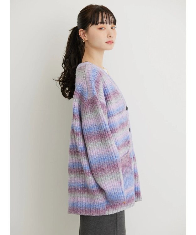 AMERICAN HOLIC グラデーションニットカーディガン Purple