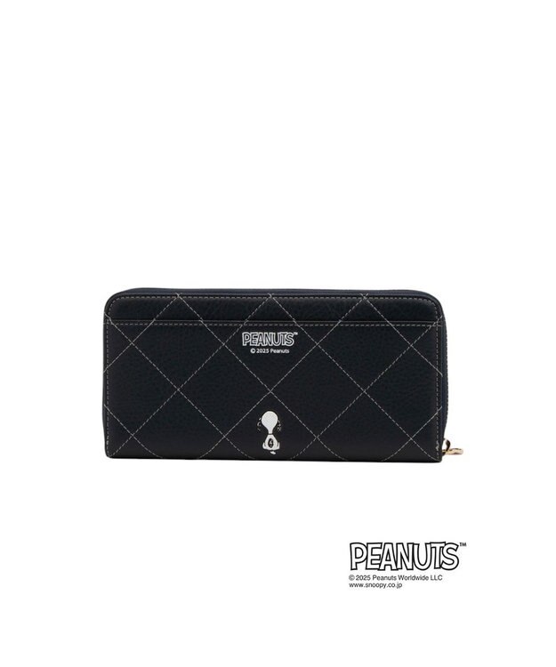 CLATHAS CLATHAS×PEANUTS ラウンド長財布 ネイビー