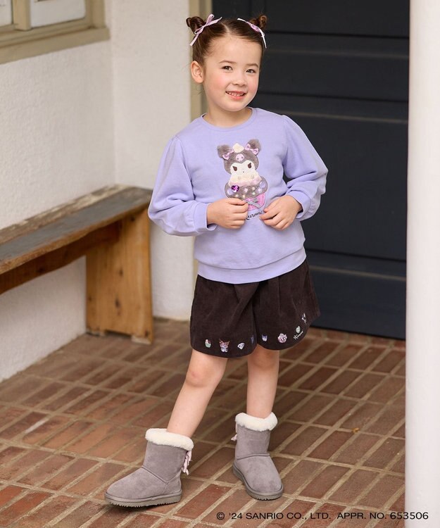 ANY KIDS 【any FAM×サンリオキャラクターズ】コーデュロイキュロット チョコレート×クロミ