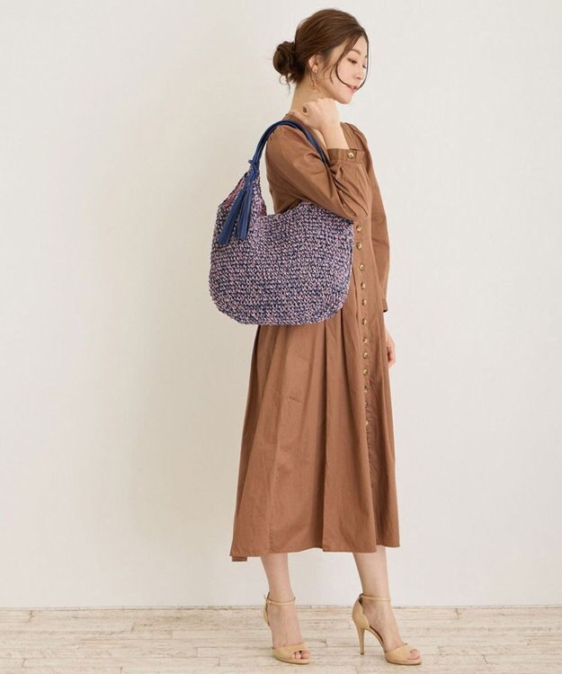 ROOTOTE 1150【カゴバッグ】LT.ラウンド.バスケット-C 03：ブルーベリー