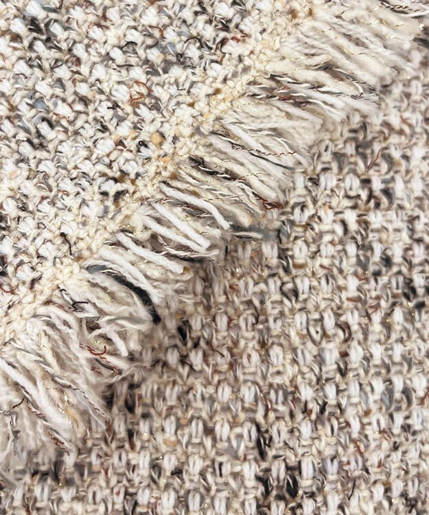 23区 S 【見上愛さん着用/GLOW11月号掲載】ツイード ニット ジャケット アイボリーミックス