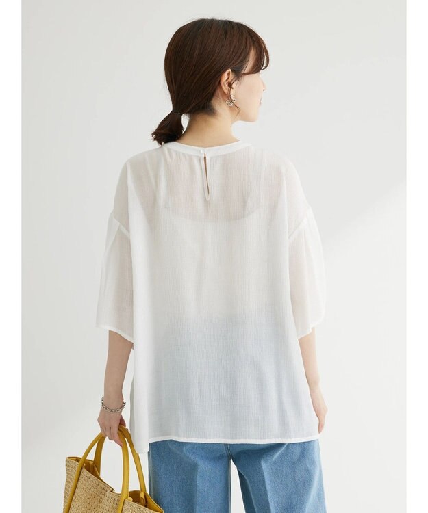 Green Parks ・ＥＬＥＮＣＡＲＥ　ＤＵＥ　ケミカルレースブラウス Off White