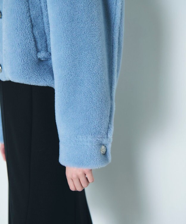 GRACE CONTINENTAL ボアジャケット ブルー