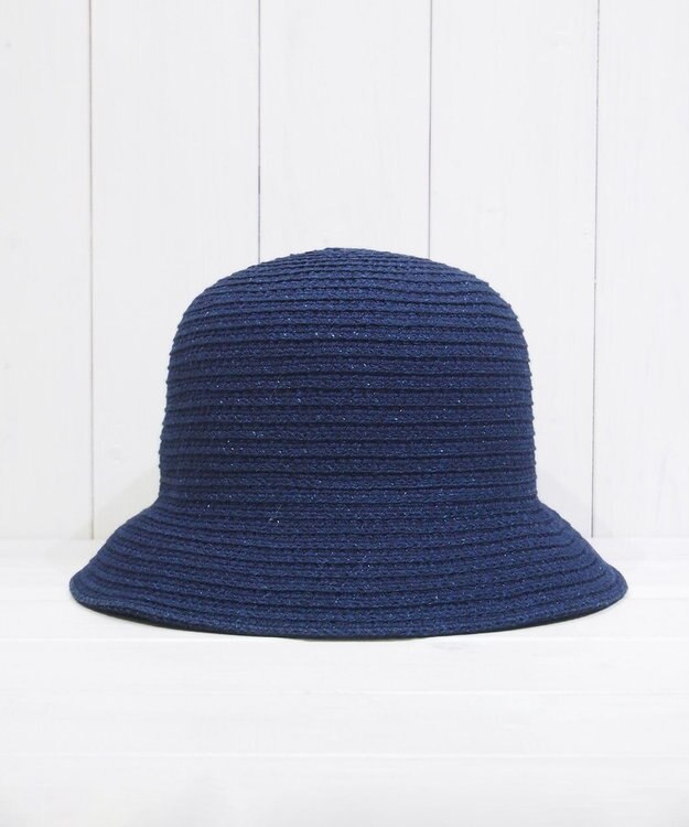 石田製帽 インディゴコットンブレード　バケットハット ネイビー