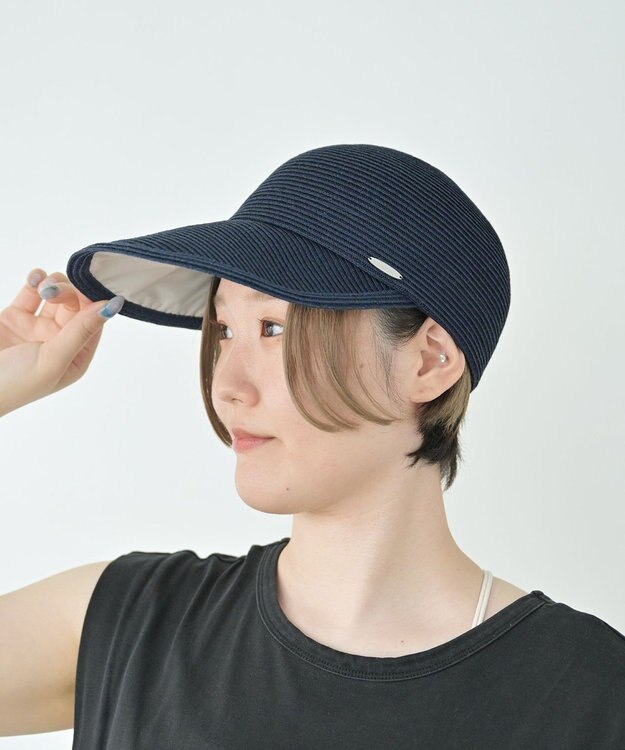 ATRENA 【日本製】ブレードツバ広CAP ネイビー