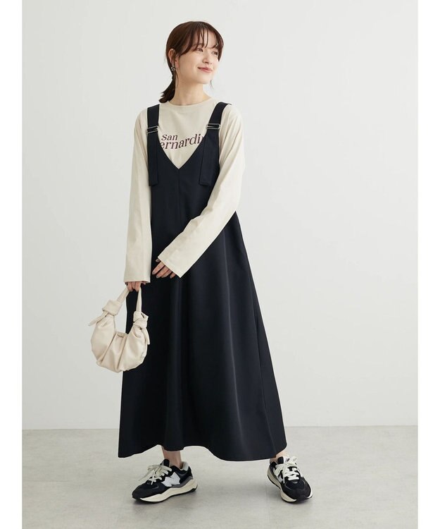 Green Parks ・ＥＬＥＮＣＡＲＥ　ＤＵＥ　Ｖネックジャンスカ Black