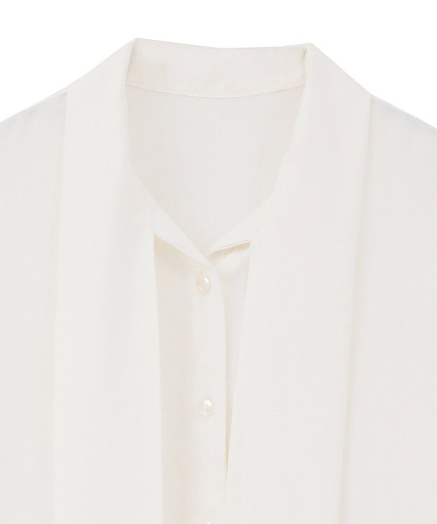 AMERICAN HOLIC 【イージーケア】ナロータイブラウス Off White