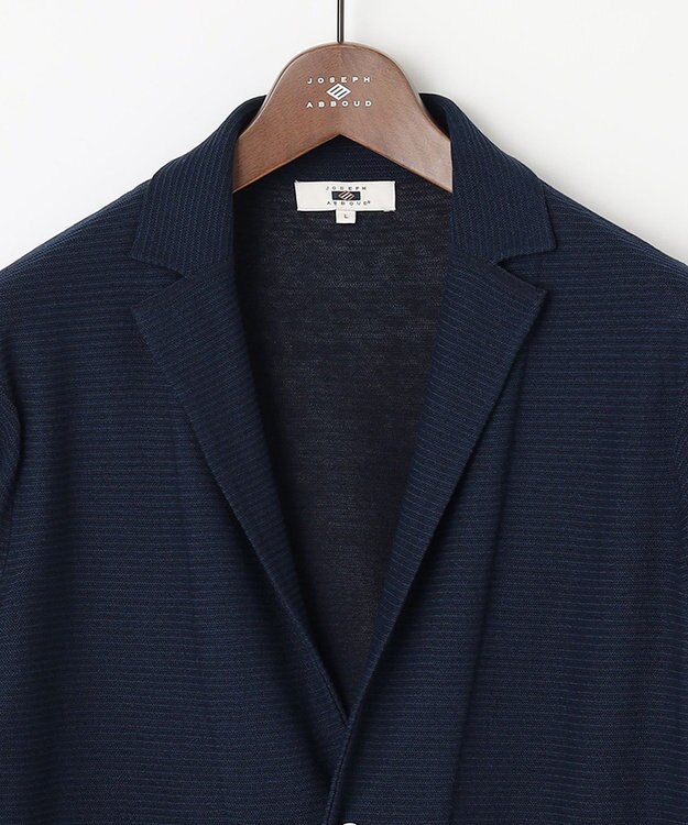 JOSEPH ABBOUD 【軽い/洗える】クールスキンニット カーディガン ネイビー系