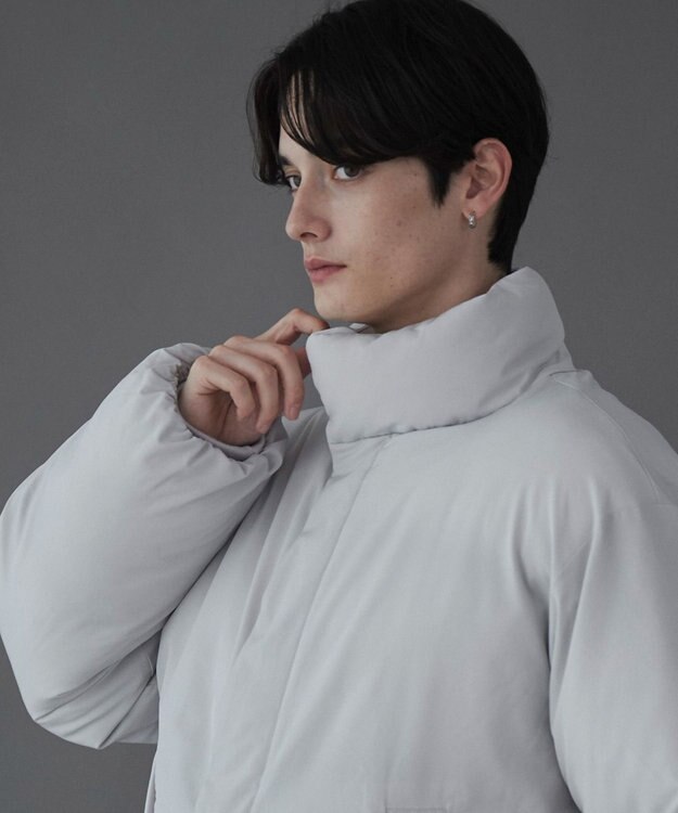 WEGO 【ユニセックス着用ITEM】ショートパデッドブルゾン ライトグレー