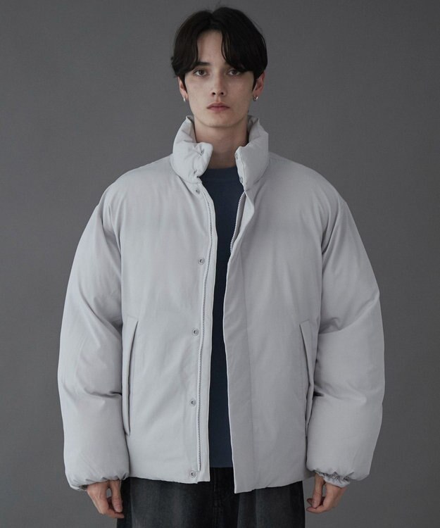 WEGO 【ユニセックス着用ITEM】ショートパデッドブルゾン ライトグレー