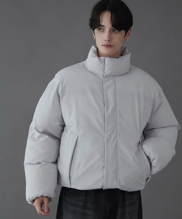 WEGO 【ユニセックス着用ITEM】ショートパデッドブルゾン ライトグレー