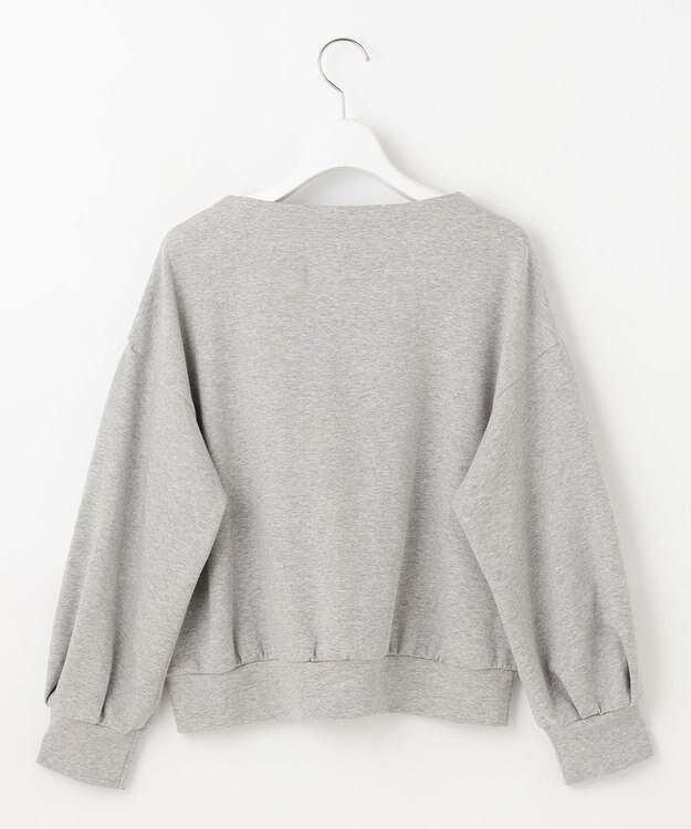 Feroux キーネック ダンボール トップス ライトグレー系