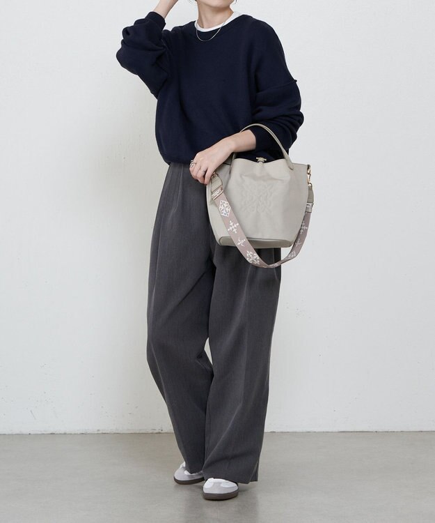 russet 《WEB限定》コーデュラナイロン2WAYミニトートバッグ(CE-1673-WEB) L.Greige