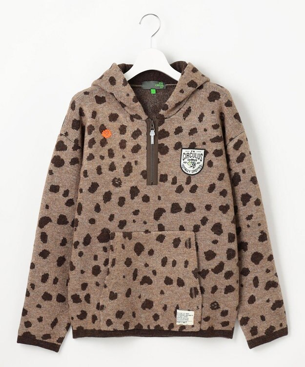 PW CIRCULUS 【WOMEN】SNOW LEOPARD柄フーディー ベージュ系5