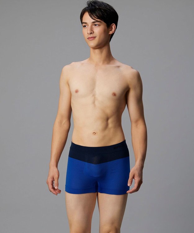WACOAL MEN ボクサーパンツ【PANTS HOLIC X】ワンサイズ(S-LL) フロント快適Xマチ 立体成型 適度なフィット感 前閉じ 下着 GT3480 /ブロス ブルー