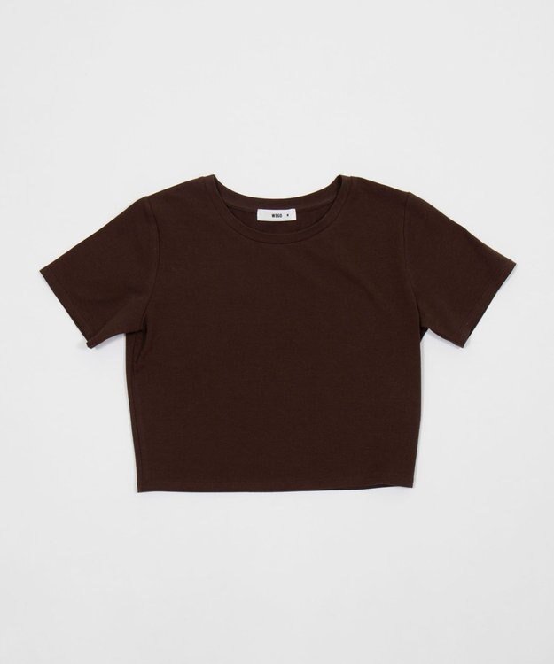 WEGO 【7色/SMLサイズ展開】コンパクトフィットT ブラウン