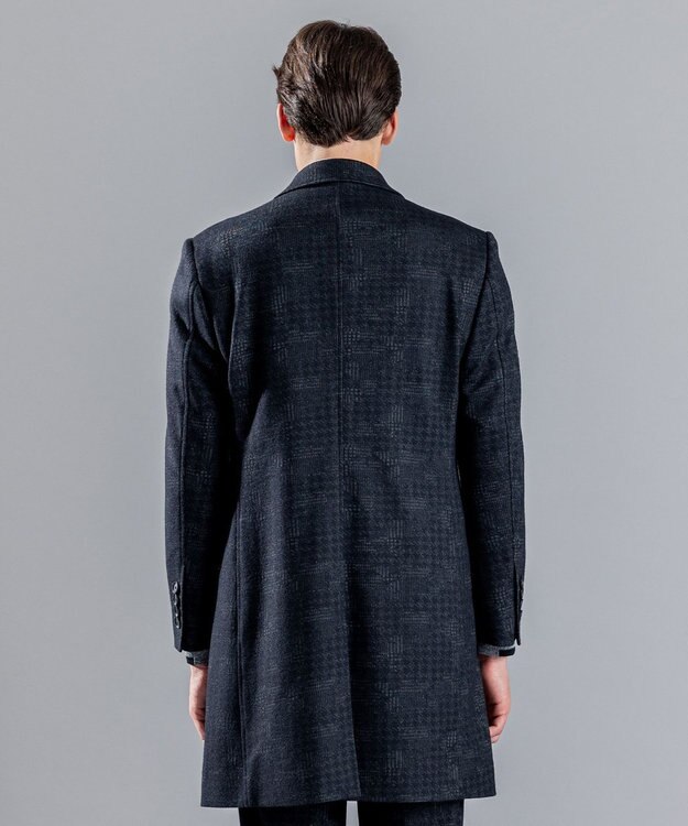 JOSEPH HOMME パッチジャガードジャージー　チェスターコート ネイビー系3