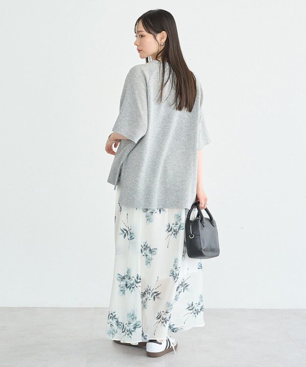 earth music&ecology シアーダンボールプルオーバー Gray Mixture