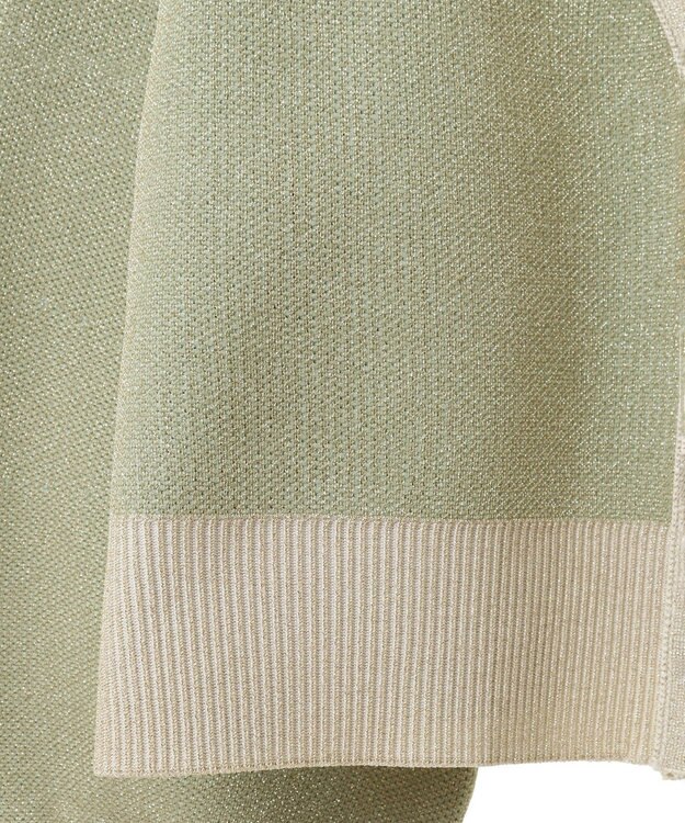 Green Parks ・ＥＬＥＮＣＡＲＥ　ＤＵＥ　ラメＶネックカーディガン Mint