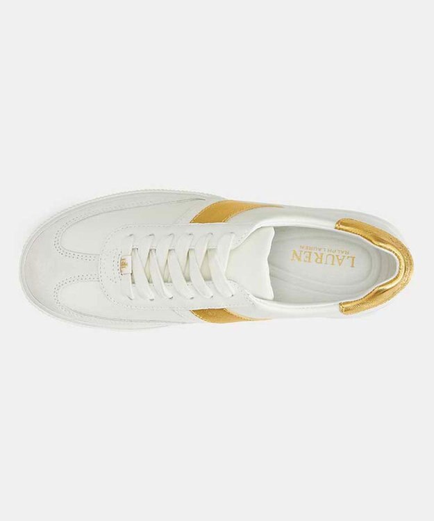 REGAL FOOT COMMUNITY 【ローレンラルフローレン】R18H BRAYLEE ブレイリー スニーカー ホワイトゴールド