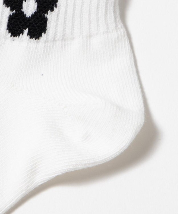 WEGO フラワーショートソックス ブラック