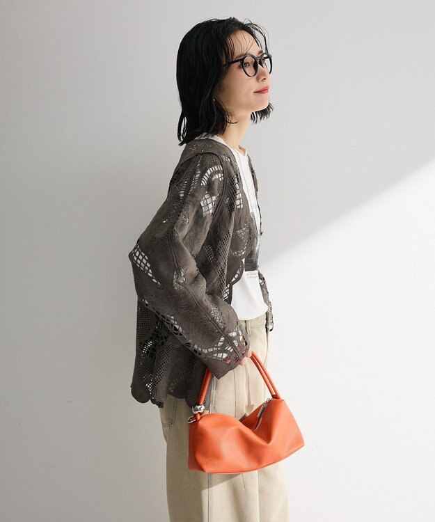 Green Parks レースカーディガン Gray