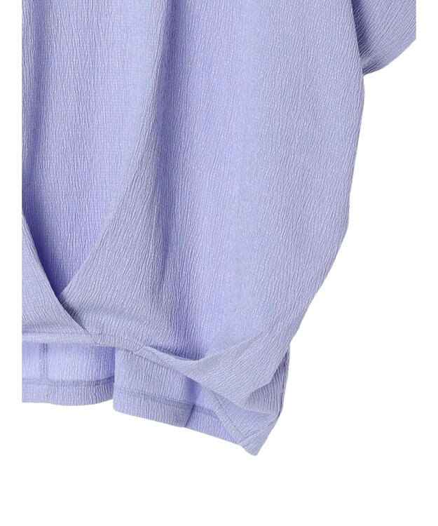 Green Parks 裾タック表面カットプルオーバー Purple