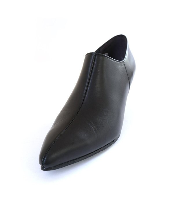 Pointer 日本製 ポインテッドトゥブーティ ブラック