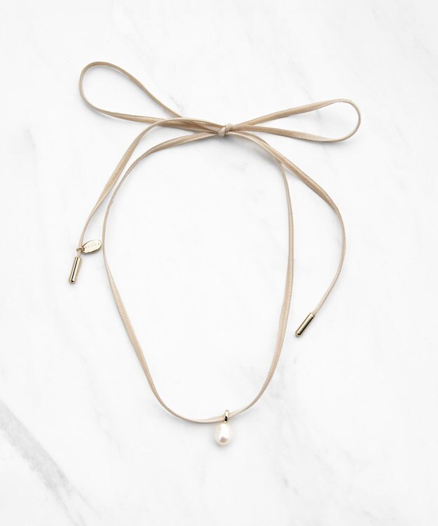 TOCCA TIED WITH PEARL NECKLACE ネックレス ベージュ系