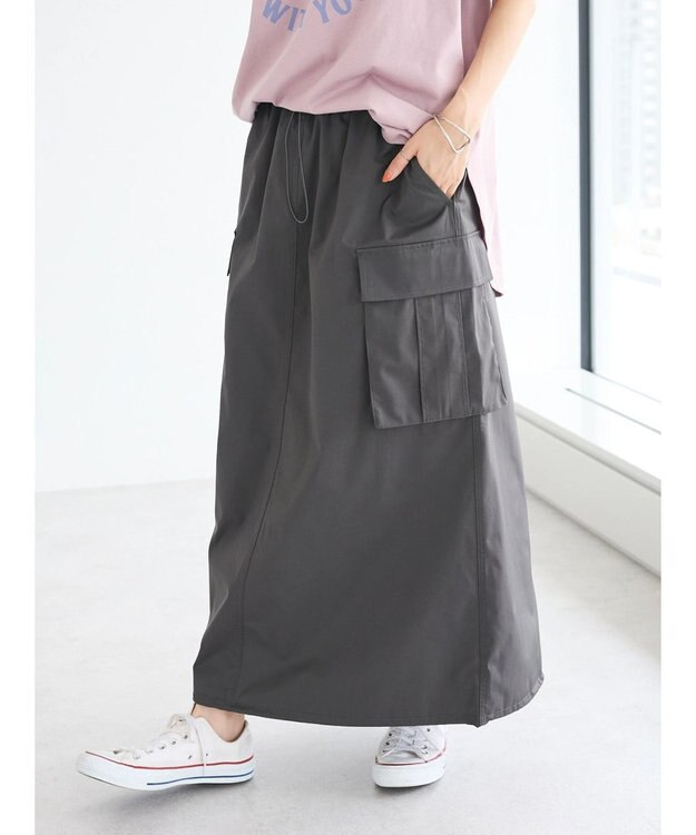 CRAFT STANDARD BOUTIQUE カーゴバルーンナロースカート Charcoal Gray