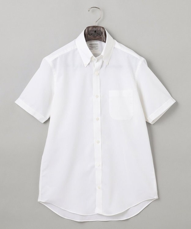 GOTAIRIKU 春夏向け【形態安定】SUMMERPREMIUMPLEATS_ボタンダウンカラー 半袖ドレスシャツ(25年モデル) ホワイト系