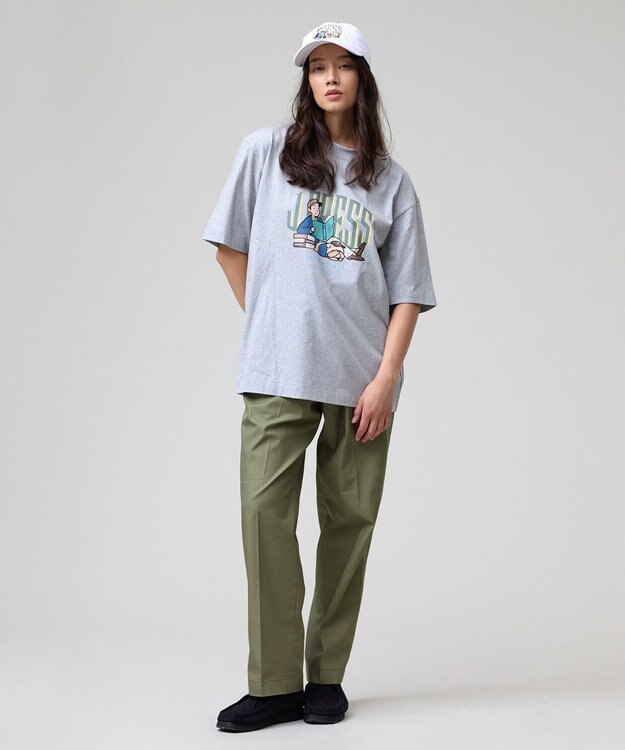 J.PRESS MEN 【J.PRESS ORIGINALS】【UNISEX】Cotton Twill New Piped Stem Chino Trousers カーキ系