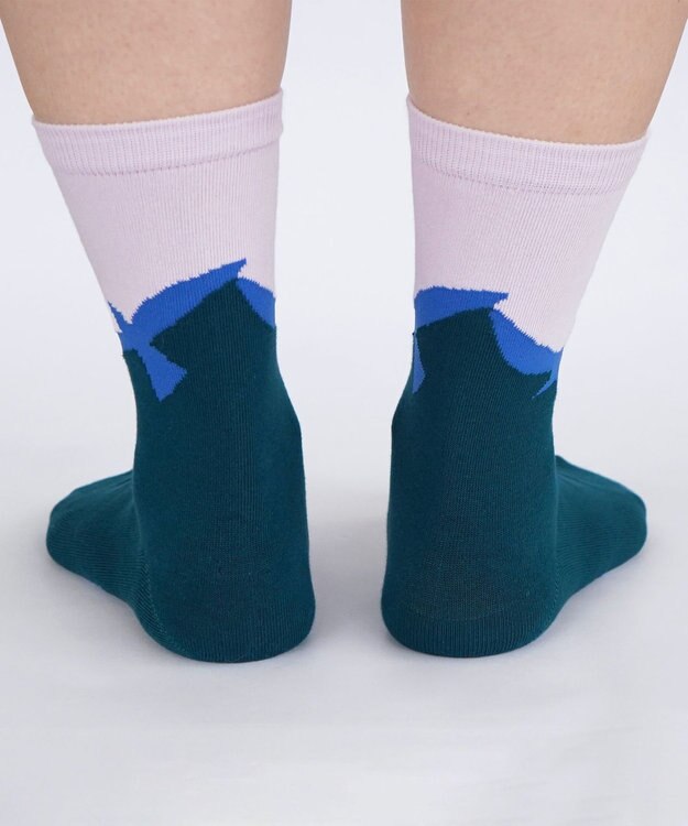 nitorito 【UNISEX】米沢オリジナル柄 tori 靴下 green