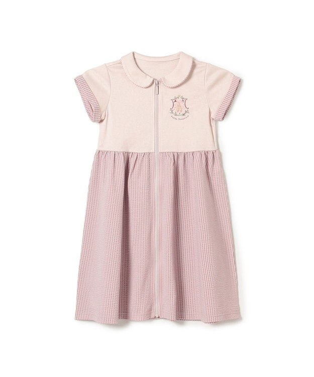 Chacott ジップアップワンピース グレイッシュローズ