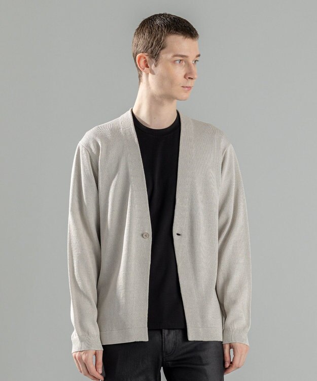 JOSEPH HOMME 【洗える/和紙使用】ウォッシャブルペーパー　カーディガン アイボリー系