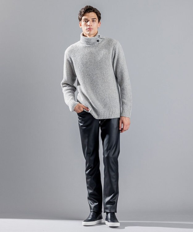 JOSEPH HOMME シンセティックレザー / CIGAR 5P ブラック系