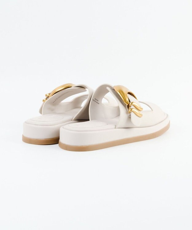 STEVE MADDEN BAY-RIDGE ビッグバックルフラットサンダル ボーン