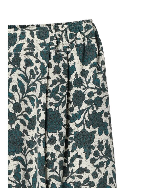 Green Parks ボタニカル柄イージーパンツ Green