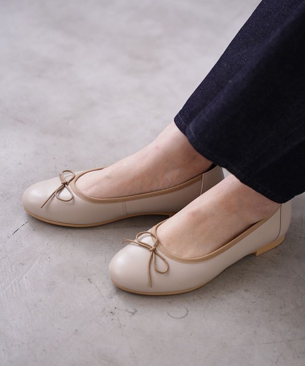 Pointer 日本製 本革バレエシューズ トープ