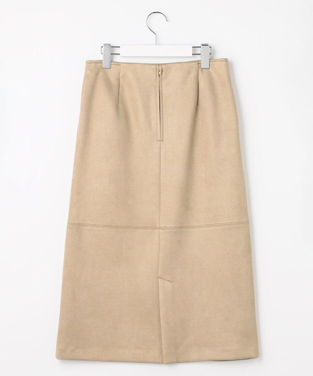 J.PRESS LADIES S スエードダンボール スカート ベージュ系