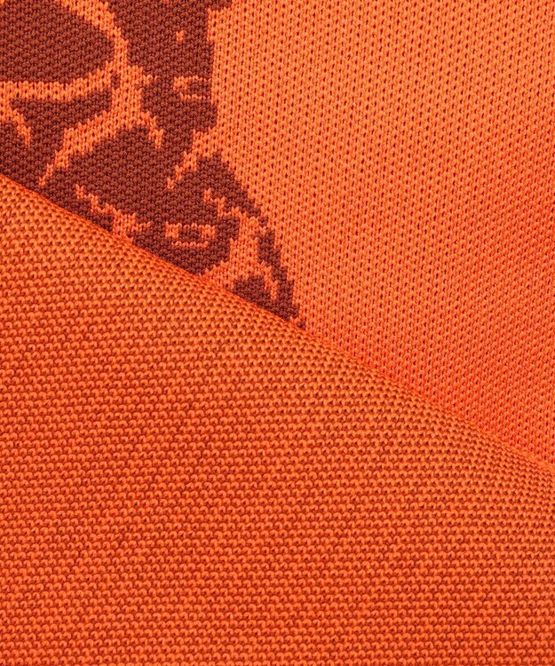 PW CIRCULUS 【イージーケア/軽量】【MEN】 DEER モチーフニット オレンジ系