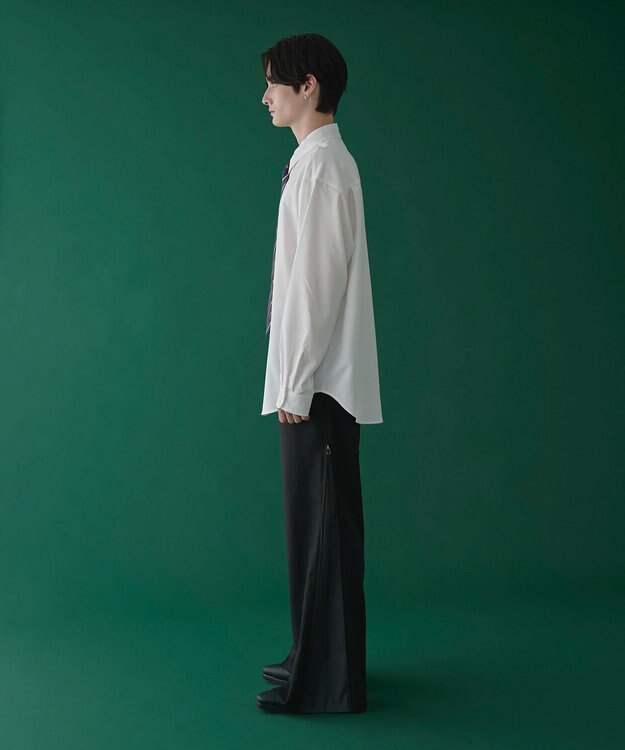 WEGO タイ付きシャツ(LS) ホワイト