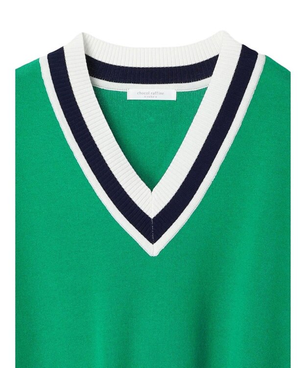 Green Parks チルデンニットベスト Green