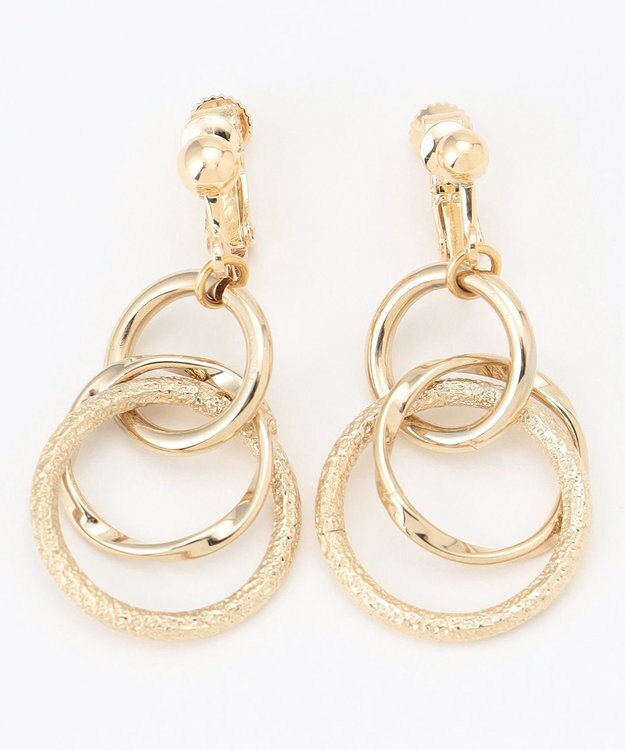 ANY SIS リングメタル イヤリング ゴールド