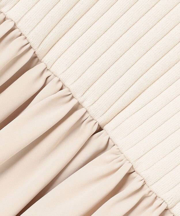 組曲 L 【組曲×setsuko sagittaire】ニットコンビドレス シャンパンベージュ系